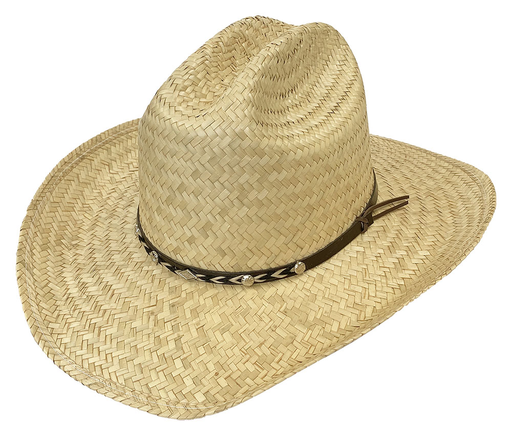 Talladega Palm Leaf Cattleman Hat - Summer Straw Hats